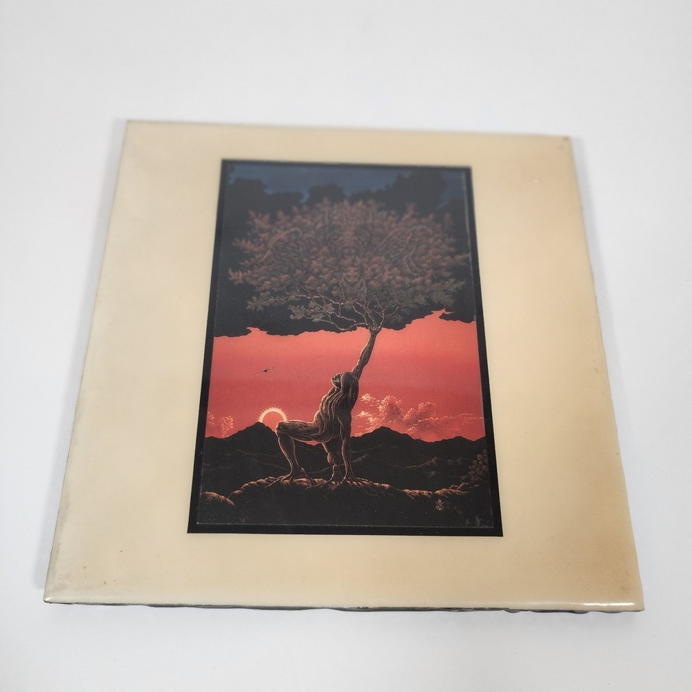 Vintage A.R.T. Co. Living‎ Tree Tile D.L. Valdes Wall Hanging Decor